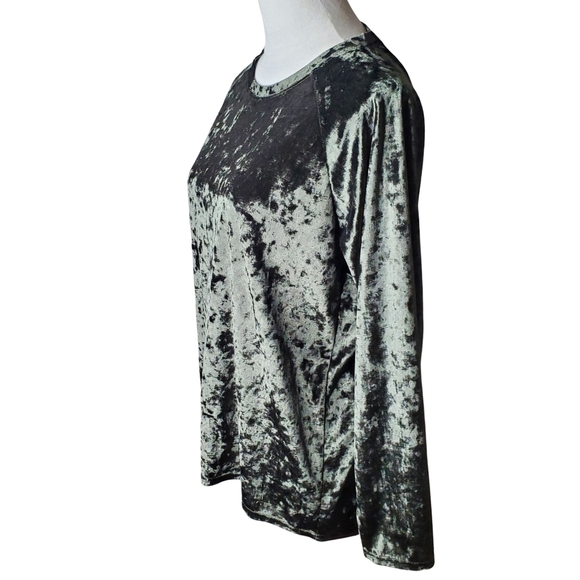 🦋Urban Coco Evergreen Velvety Soft Plush Long Sleeve Top - Picture 3 of 6